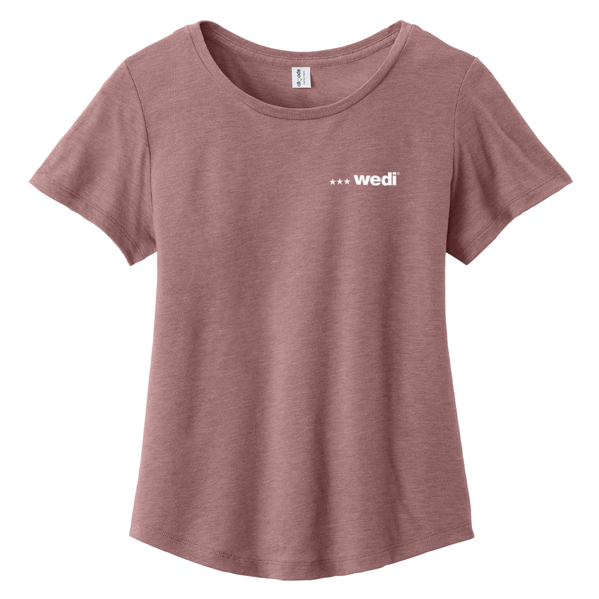 Allmade Women’s Relaxed Tri-Blend Scoop Neck Tee