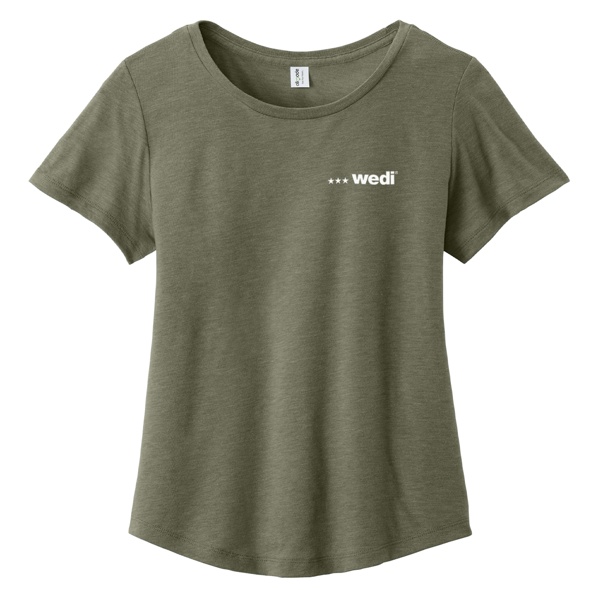 Allmade Women’s Relaxed Tri-Blend Scoop Neck Tee