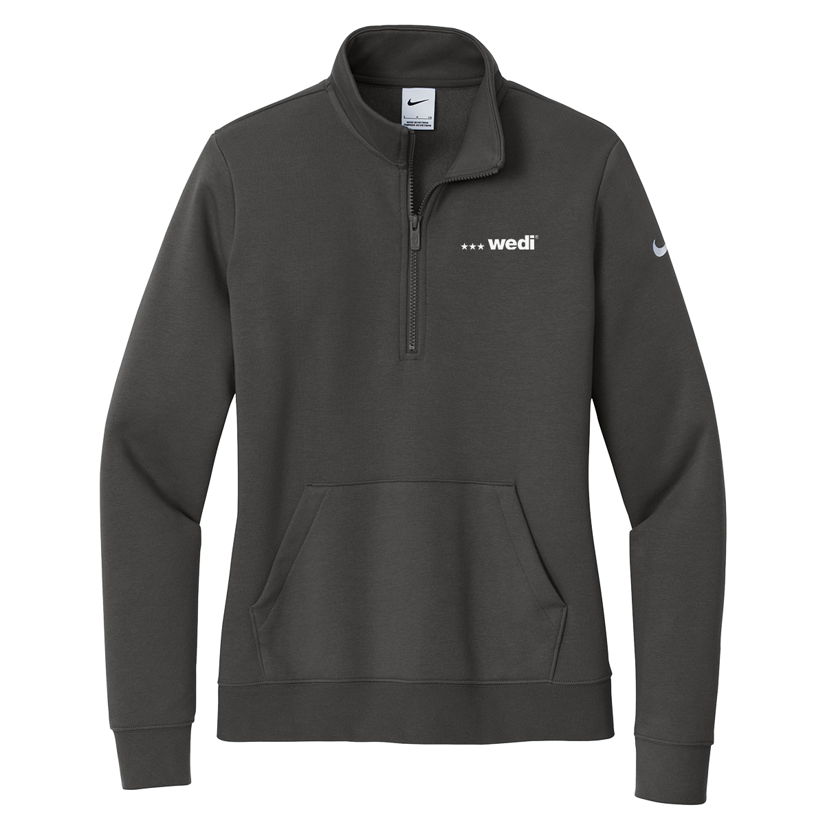 Nike Ladies Club Fleece Sleeve Swoosh 1/2-Zip