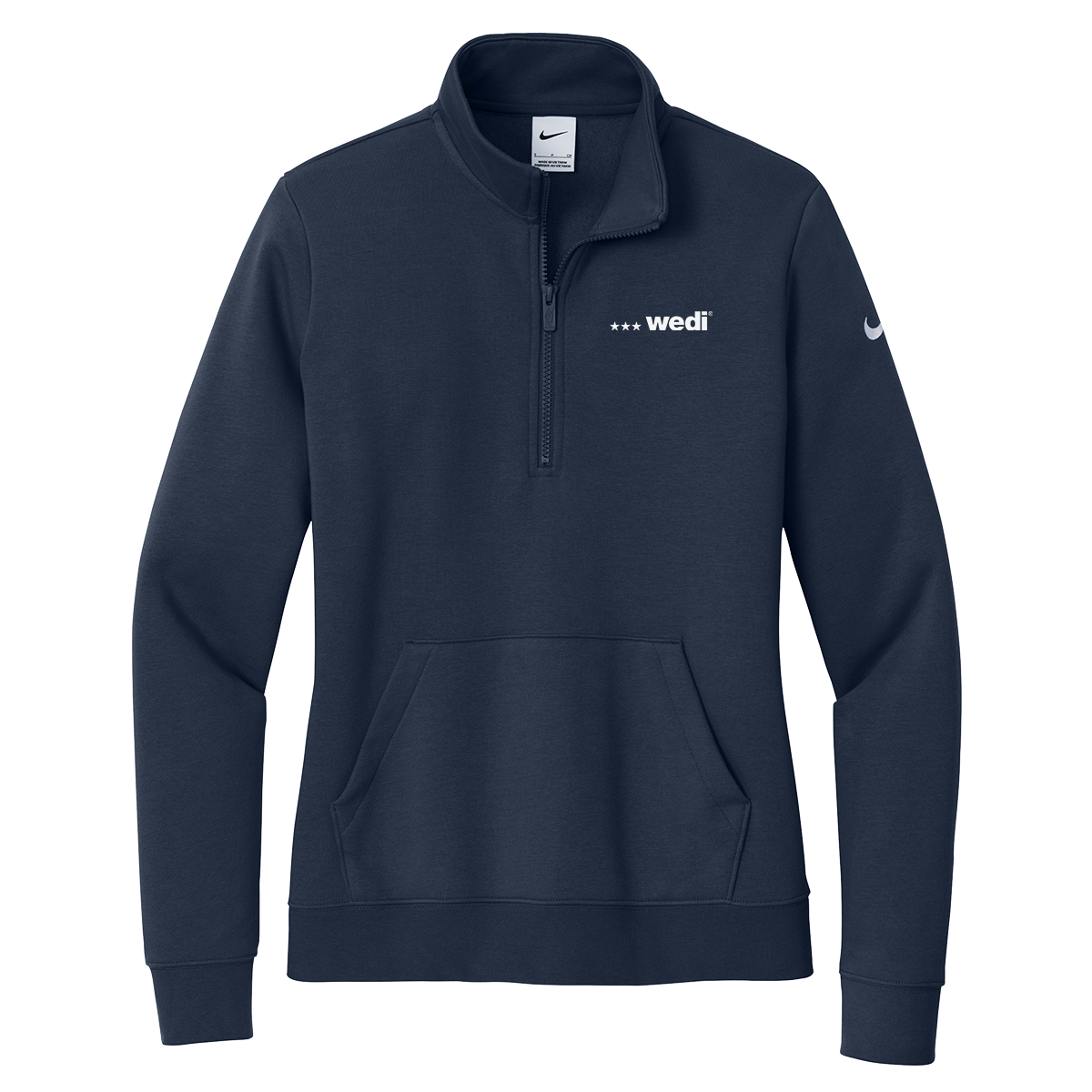 Nike Ladies Club Fleece Sleeve Swoosh 1/2-Zip